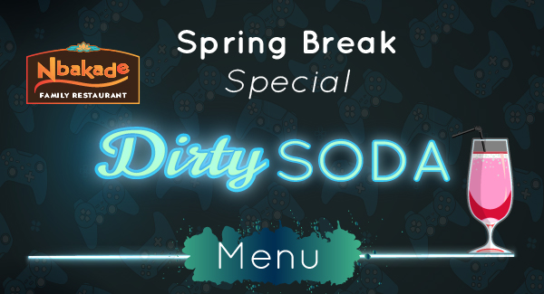 Dirty Soda Menu