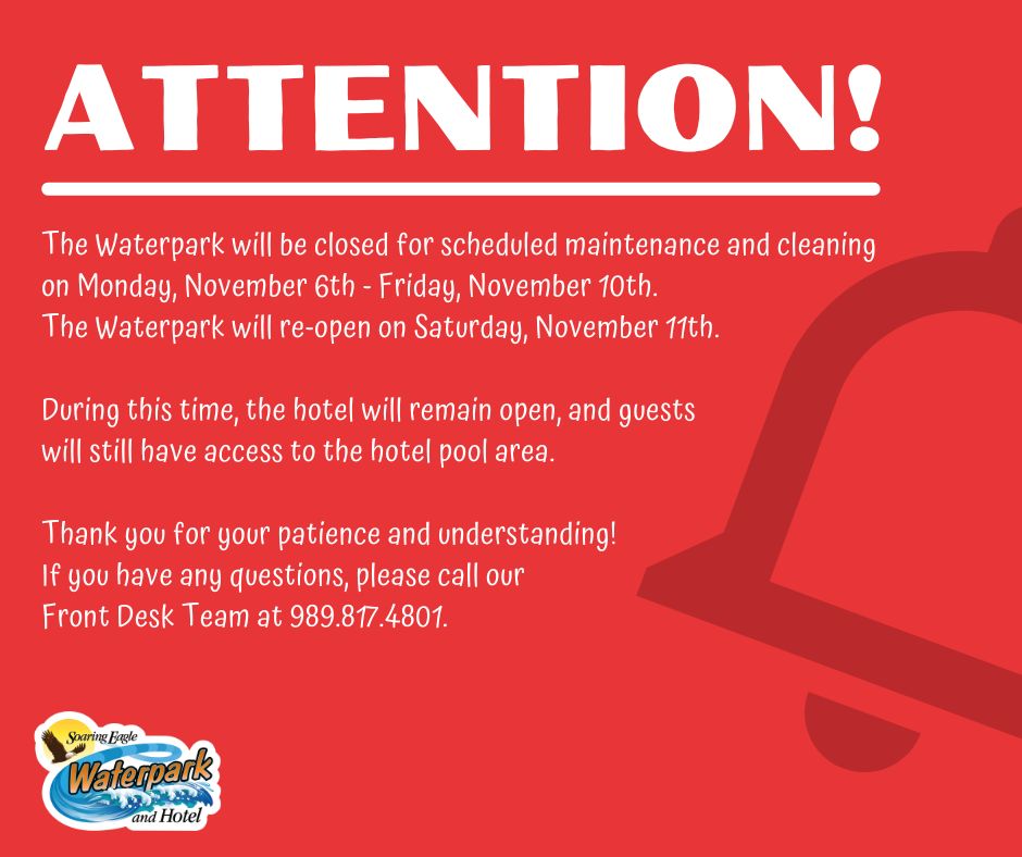 Upcoming Waterpark Closure